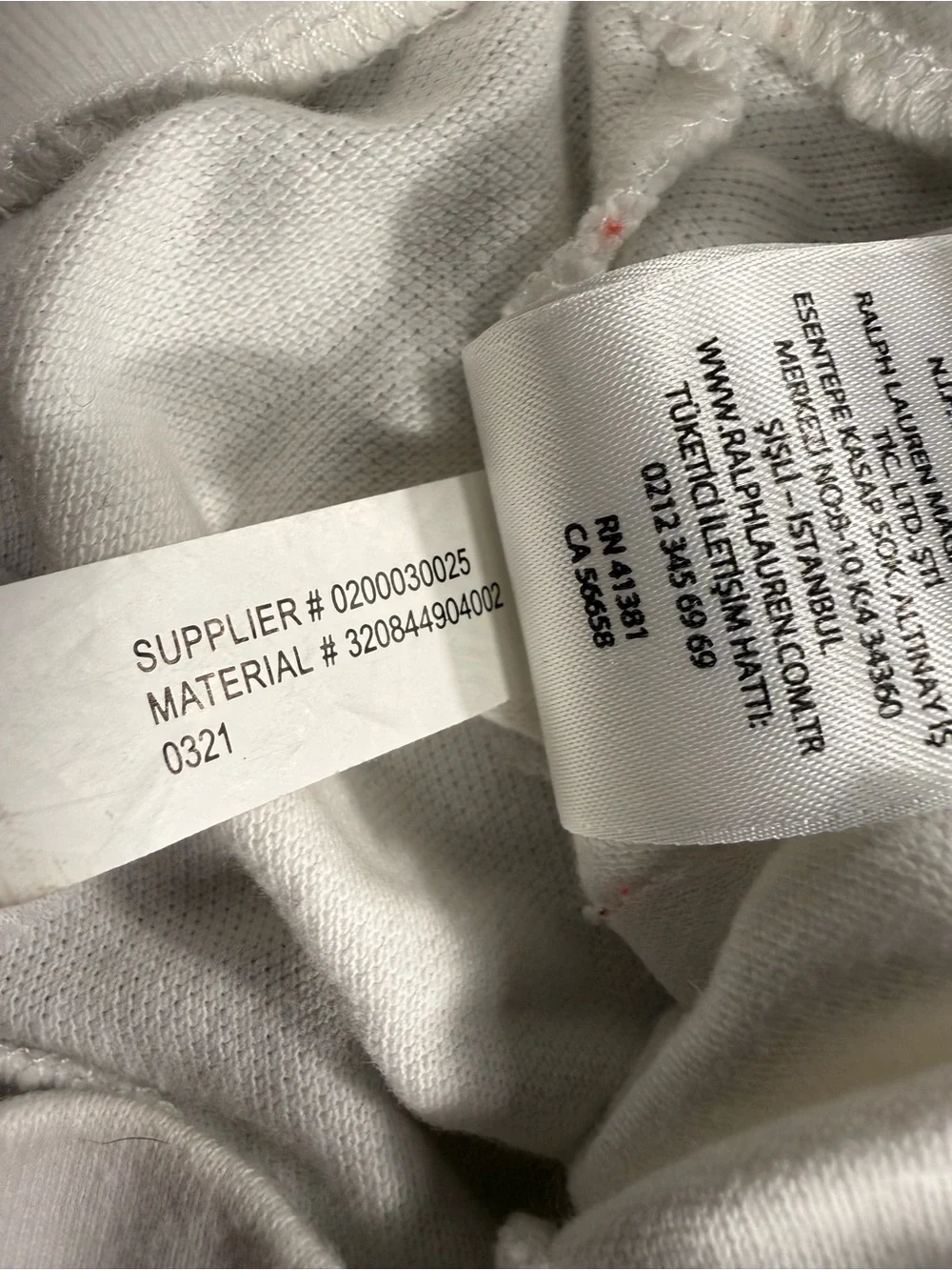 Ralph Lauren 9M Baby White Polo Pony Joggers 100% Cotton Designer Preppy